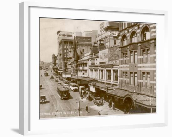 Liverpool Street, Sydney, New South Wales, Australia 1920s--Framed Photographic Print