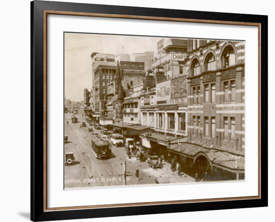 Liverpool Street, Sydney, New South Wales, Australia 1920s-null-Framed Photographic Print