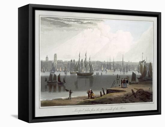 Liverpool, Taken from the Opposite Side of the River, c.1815-Thomas & William Daniell-Framed Premier Image Canvas