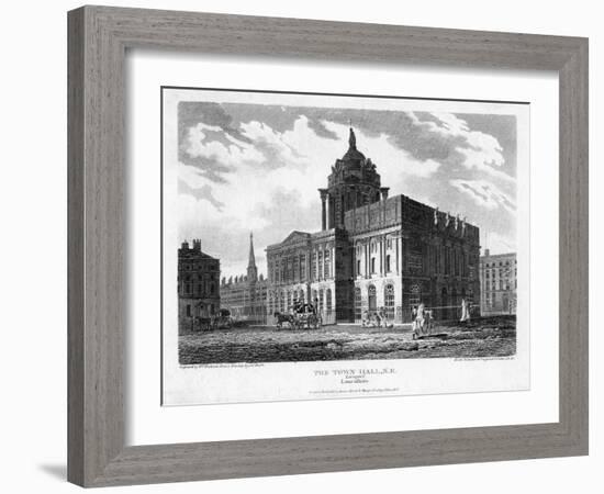 Liverpool Town Hall, Merseyside, 1808-William Woolnoth-Framed Giclee Print