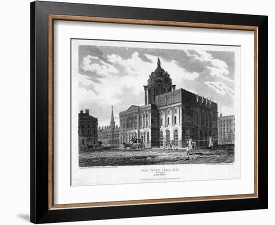 Liverpool Town Hall, Merseyside, 1808-William Woolnoth-Framed Giclee Print