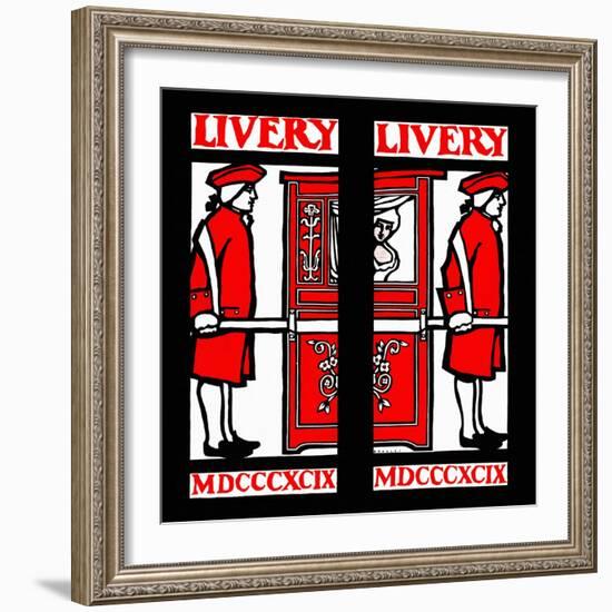 Livery, Mdcccxcix-Will Bradley-Framed Art Print