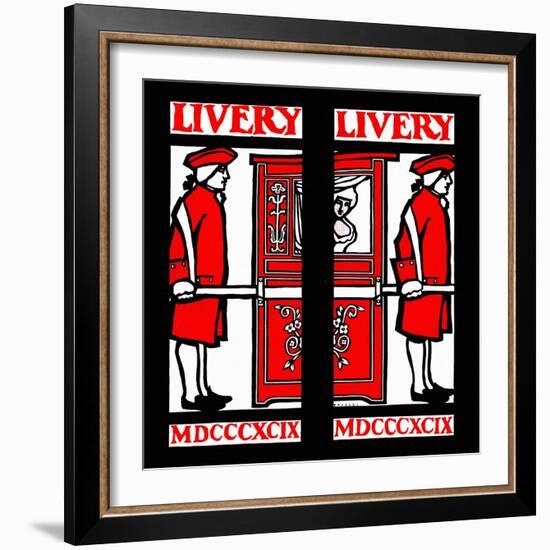 Livery, Mdcccxcix-Will Bradley-Framed Art Print