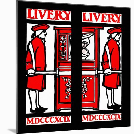 Livery, Mdcccxcix-Will Bradley-Mounted Art Print