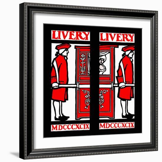 Livery, Mdcccxcix-Will Bradley-Framed Art Print