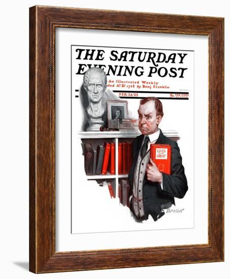 "'Lives of the Saints'," Saturday Evening Post Cover, February 24, 1923-Leslie Thrasher-Framed Giclee Print