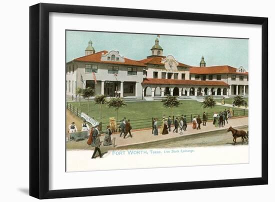 Livestock Exchange, Fort Worth, Texas-null-Framed Art Print