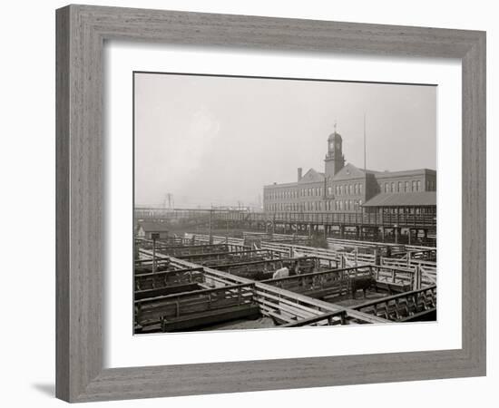 Livestock Exchange, Kansas City, Mo.-null-Framed Photo