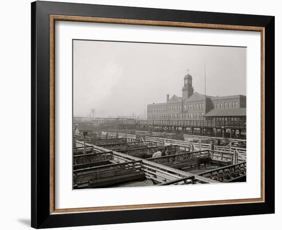 Livestock Exchange, Kansas City, Mo.-null-Framed Photo