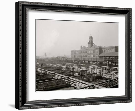 Livestock Exchange, Kansas City, Mo.-null-Framed Photo