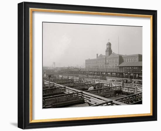 Livestock Exchange, Kansas City, Mo.-null-Framed Photo