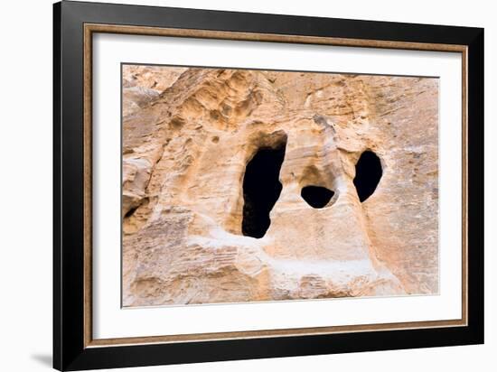 Living Ancient Cavern in Little Petra-vvoevale-Framed Photographic Print