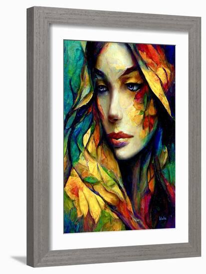 Living in Stained Glass, C.2022 (Digital Art)-Blake Munch-Framed Giclee Print