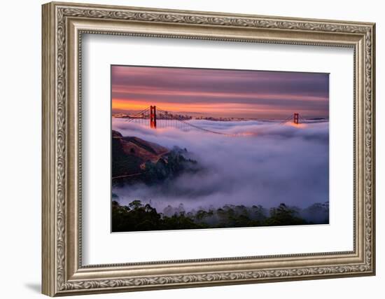 Living in this Dream of Fog and Light, Golden Gate Bridge, San Francisco-Vincent James-Framed Photographic Print