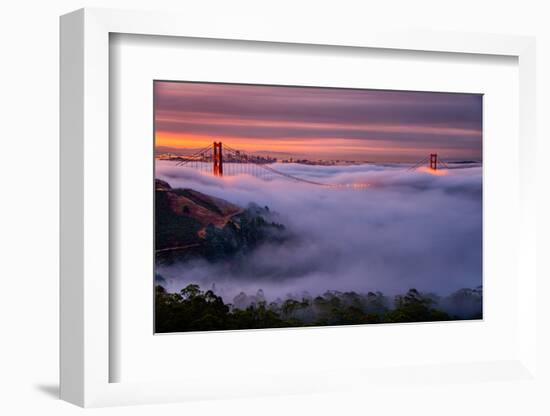 Living in this Dream of Fog and Light, Golden Gate Bridge, San Francisco-Vincent James-Framed Photographic Print