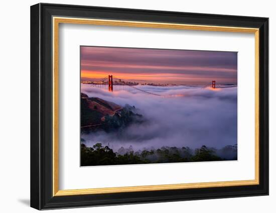 Living in this Dream of Fog and Light, Golden Gate Bridge, San Francisco-Vincent James-Framed Photographic Print