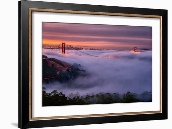 Living in this Dream of Fog and Light, Golden Gate Bridge, San Francisco-Vincent James-Framed Photographic Print