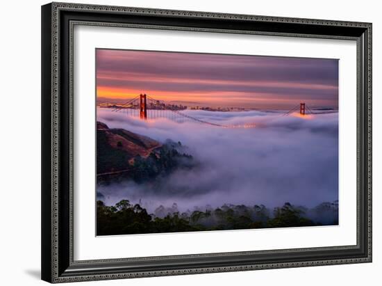 Living in this Dream of Fog and Light, Golden Gate Bridge, San Francisco-Vincent James-Framed Photographic Print