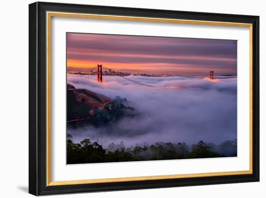 Living in this Dream of Fog and Light, Golden Gate Bridge, San Francisco-Vincent James-Framed Photographic Print