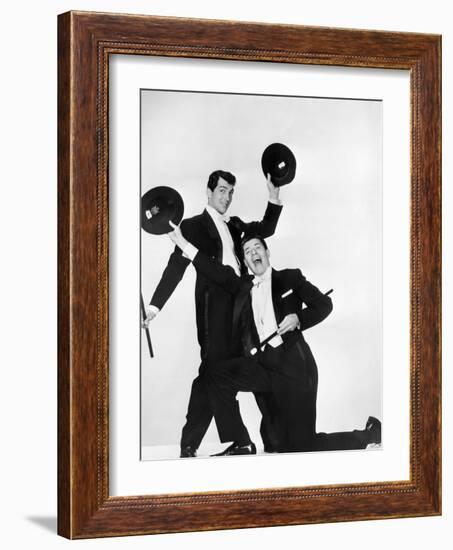 Living It Up, Dean Martin, Jerry Lewis, 1954-null-Framed Photo