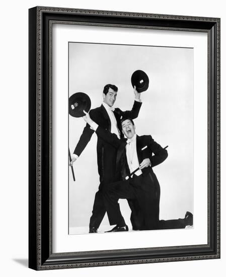 Living It Up, Dean Martin, Jerry Lewis, 1954-null-Framed Photo