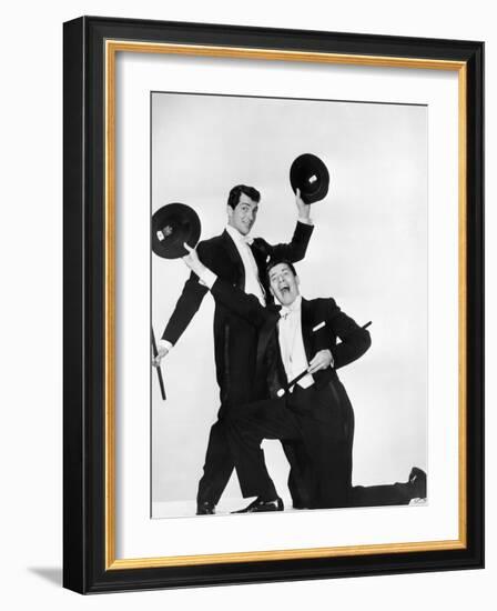 Living It Up, Dean Martin, Jerry Lewis, 1954-null-Framed Photo