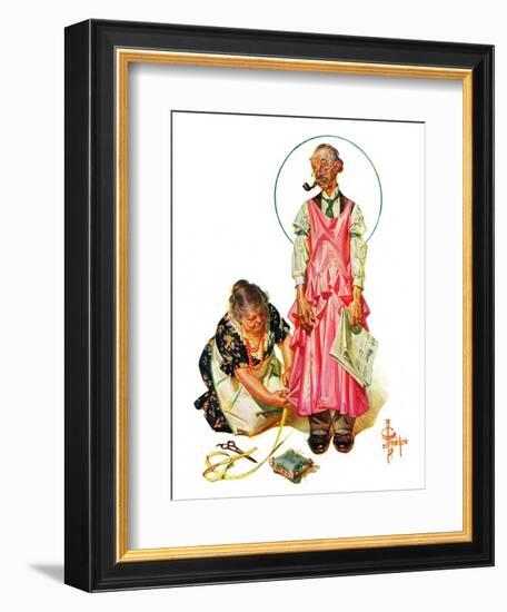 "Living Mannequin,"March 5, 1932-Joseph Christian Leyendecker-Framed Giclee Print