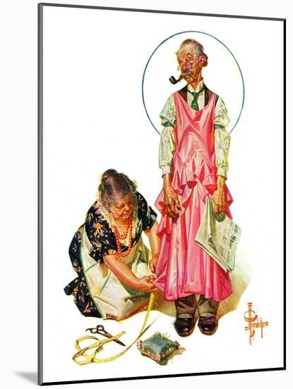 "Living Mannequin,"March 5, 1932-Joseph Christian Leyendecker-Mounted Giclee Print