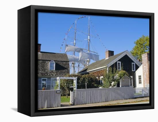 Living Maritime Museum, Mystic Seaport, Connecticut, USA-Fraser Hall-Framed Premier Image Canvas