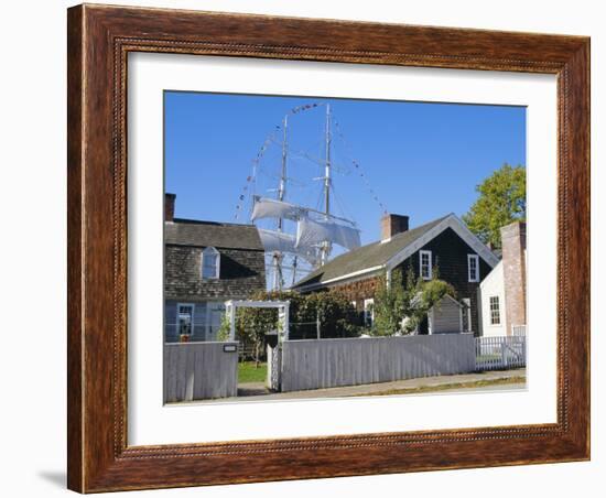 Living Maritime Museum, Mystic Seaport, Connecticut, USA-Fraser Hall-Framed Photographic Print