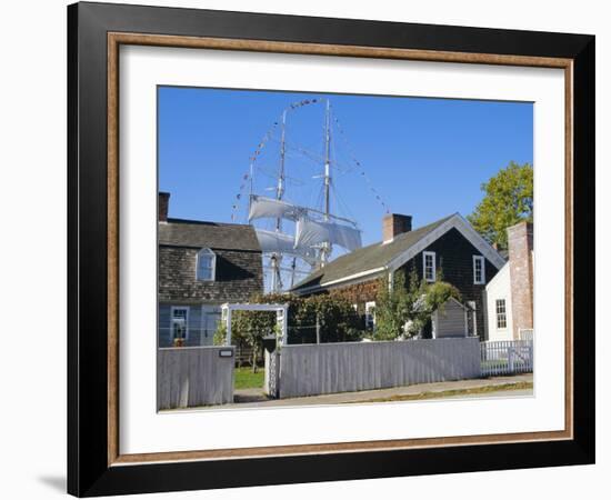 Living Maritime Museum, Mystic Seaport, Connecticut, USA-Fraser Hall-Framed Photographic Print