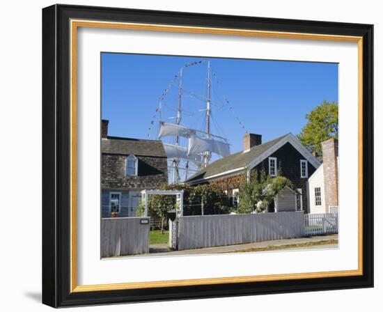 Living Maritime Museum, Mystic Seaport, Connecticut, USA-Fraser Hall-Framed Photographic Print