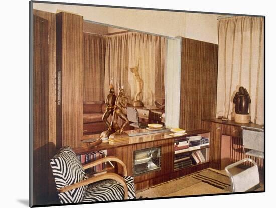 Living Room Designed by Serge Chermayeff for the Sculptor A.G. Grinling-English Photographer-Mounted Giclee Print