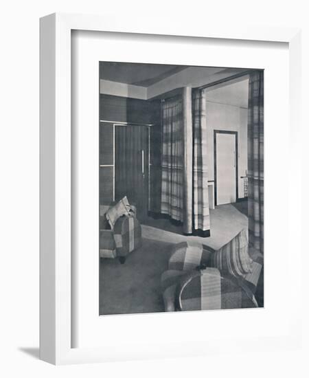 'Living-room in a London house, designed by Raymond McGrath, A.R.I.B.A.', 1936-Unknown-Framed Photographic Print