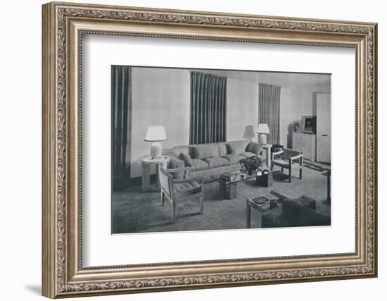 'Living room in the apartment of Samuel A. Marx', 1942-Unknown-Framed Photographic Print