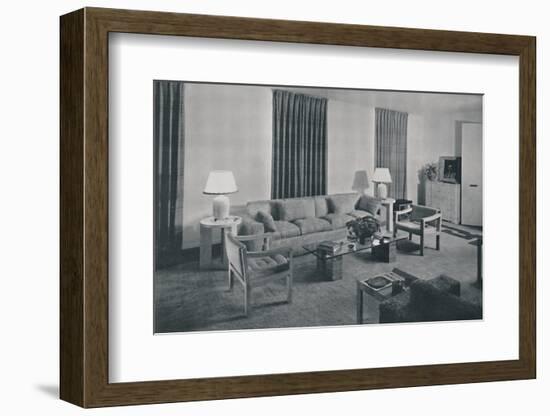 'Living room in the apartment of Samuel A. Marx', 1942-Unknown-Framed Photographic Print