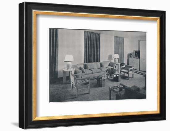 'Living room in the apartment of Samuel A. Marx', 1942-Unknown-Framed Photographic Print