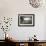 Living Room Interior with Open Fireplace and Floor to Ceiling Windows-PlusONE-Framed Photographic Print displayed on a wall