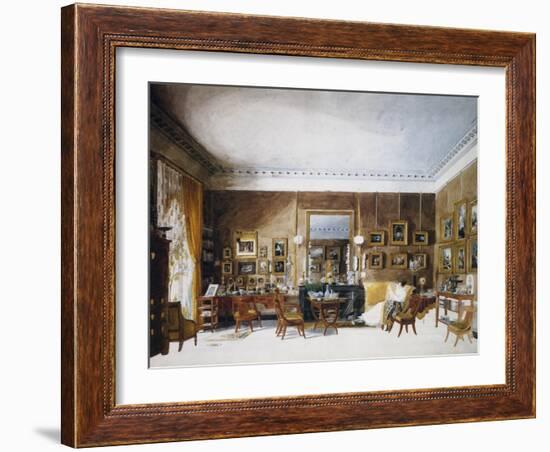 Living Room of Duchess of Berry at Tuileries-Auguste Simon Garneray-Framed Giclee Print