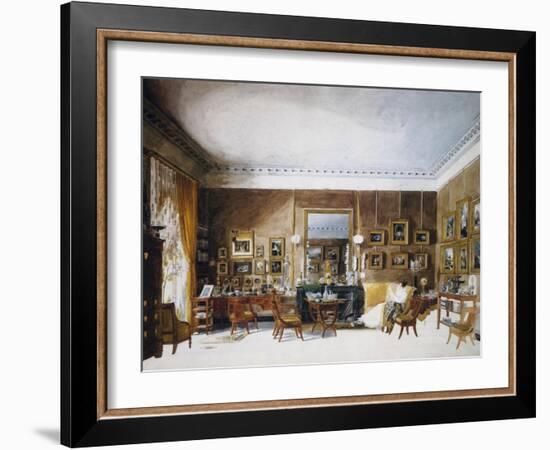 Living Room of Duchess of Berry at Tuileries-Auguste Simon Garneray-Framed Giclee Print