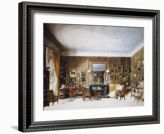 Living Room of Duchess of Berry at Tuileries-Auguste Simon Garneray-Framed Giclee Print