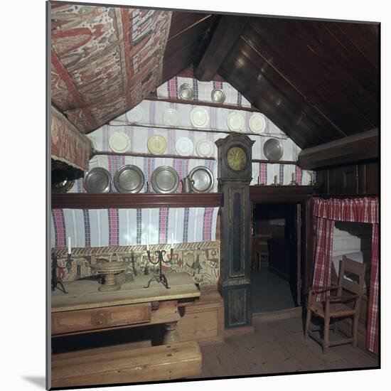 Living room of Swedish farmstead, 18th century. Artist: Unknown-Unknown-Mounted Photographic Print