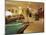 Living Room with Bar and Pool Table-null-Mounted Photographic Print