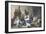 Livingstone and Stanley receiving newspapers in Central Africa, 1871-1873-Pearson-Framed Giclee Print