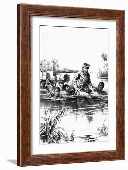 Livingstone on His Last Journey, 19th Century-null-Framed Giclee Print