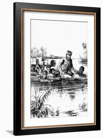 Livingstone on His Last Journey, 19th Century-null-Framed Giclee Print