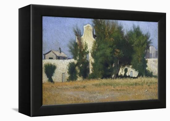 Livorno Countryside and Tamarisk, Circa 1867-Giovanni Fattori-Framed Premier Image Canvas