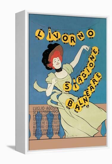 Livorno - Seaside Season-Leonetto Cappiello-Framed Stretched Canvas