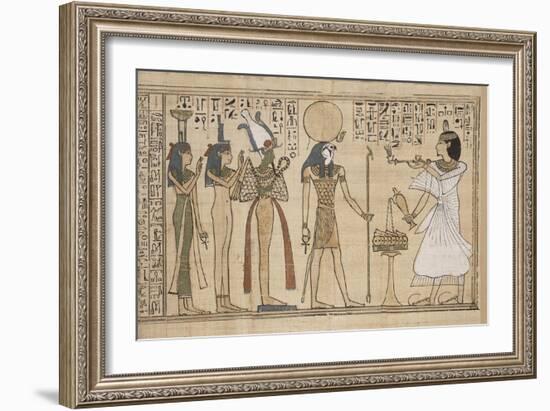 Livre des Morts de Khonsoumes-null-Framed Giclee Print