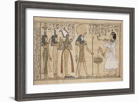 Livre des Morts de Khonsoumes-null-Framed Giclee Print